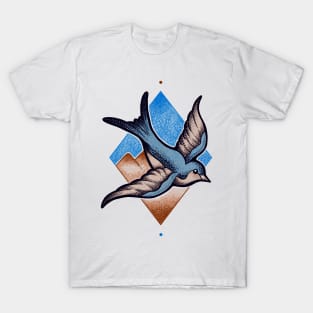 Swallows tattoo old school T-Shirt